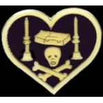 SKULL AND CROSSBONES HEART PIN